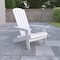Flash Furniture All-Weather Folding Adirondack Chair in White JJ-C14505-WH-GG - alternate 1